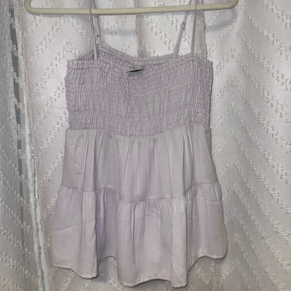 FashionNova Lavender Smocked Top